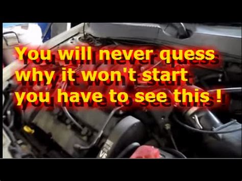 car wont start after compression test|car won't start after cranking.